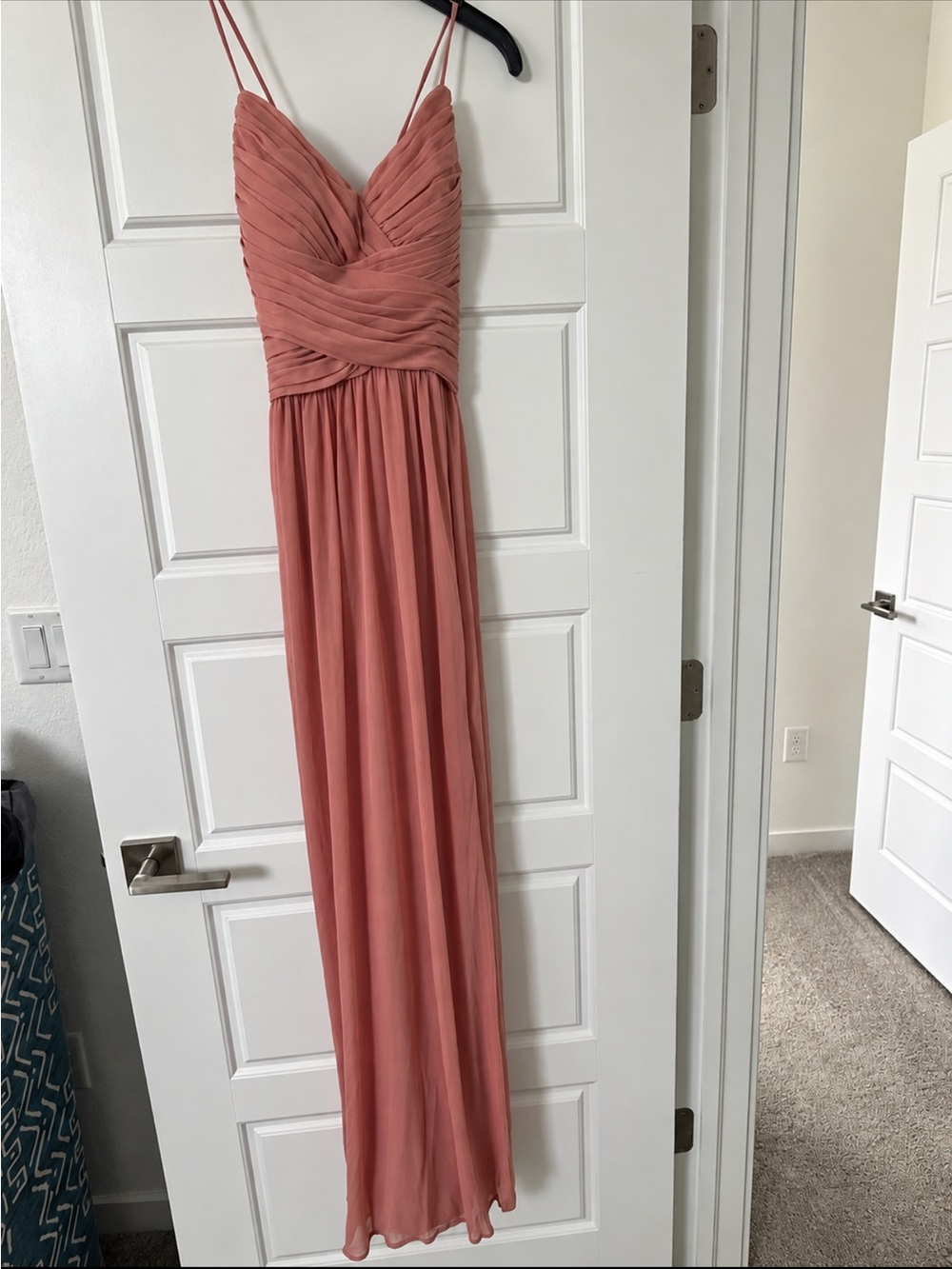 David’s bridal studio dress in Dusty Rose
